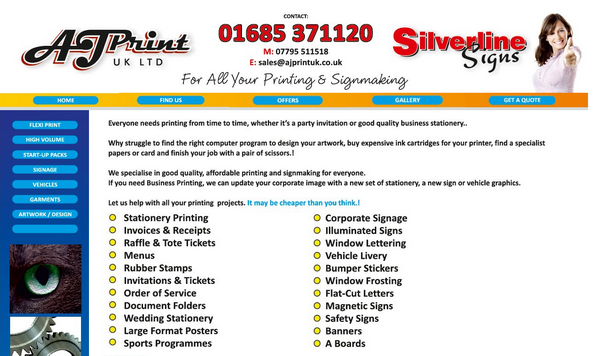 A J Printers   Merthyr Tydfil